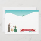 Christelijke Kerst Johannes 3:16 De liefde is neer Feestdagenkaart (Achterkant)