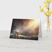 Christelijke Kerst Kaart (Gele Bloem)