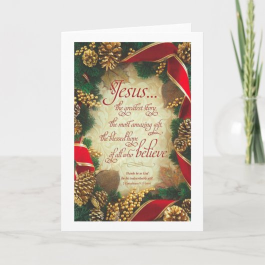 christelijke kerst kaart (Voorkant)