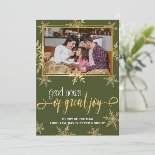 Christelijke Kerst Kaart (Staand voorkant)