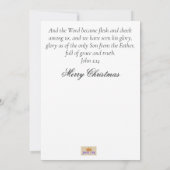 Christelijke Kerst Kaart 2023 Eenvoudig ontwerp (Achterkant)