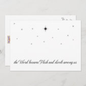 Christelijke Kerst Kaart 2023 Eenvoudig ontwerp (Voorkant / Achterkant)