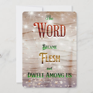 Christelijke Kerst Kaart 2023 Modern Design