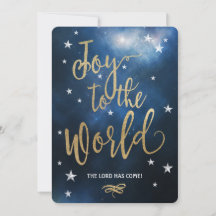 Christelijke kerst Kaart Joy voor de wereld!