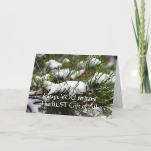 Christelijke kerst Kaart met evangelische boodscha