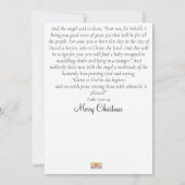 Christelijke Kerst Kaart met Ster en Schrift (Achterkant)