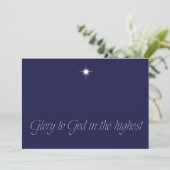 Christelijke kerst Kaart mooi eenvoudig (Staand voorkant)