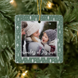 Christelijke kerst keramisch ornament