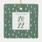 Christelijke kerst keramisch ornament (Achterkant)