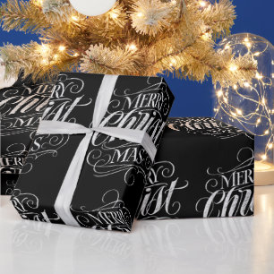 Christelijke kerst kerst kerst kalligrafie cadeaupapier