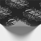 Christelijke kerst kerst kerst kalligrafie cadeaupapier (Hoek)