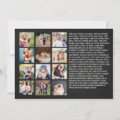 Christelijke kerst Luke 2 Multiple Photo Holiday Feestdagenkaart (Achterkant)