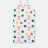 Christelijke kerst met paarse streep cadeaulabel (Achterkant)