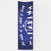 Christelijke kerst — nationaliteit spandoek (Verticaal)