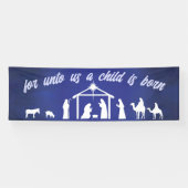 Christelijke kerst — nationaliteit spandoek (Horizontaal)