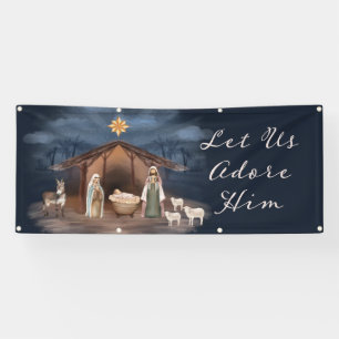 Christelijke Kerst Nativiteit Spandoek