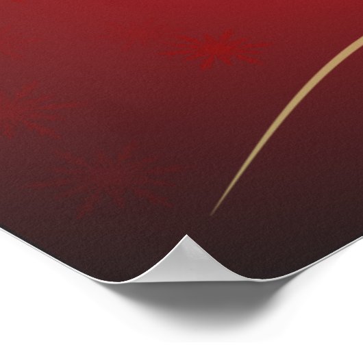 christelijke kerst poster (Hoek)