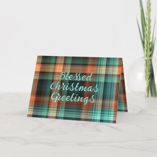 Christelijke Kerst Schrift Plakken Ontwerp Feestdagen Kaart (Voorkant)