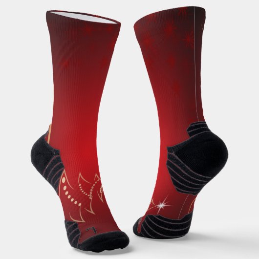 christelijke kerst sokken (Gebogen)