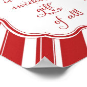 Christelijke kerst van Jezus Rood en Wit Poster (Hoek)