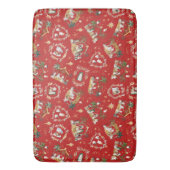 Christelijke Kerst Waterverf Geboorte Rood Badmat (Voorkant Verticaal)