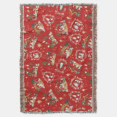 Christelijke Kerst Waterverf Geboorte Rood Deken (Voorkant Verticaal)