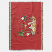 Christelijke Kerst Waterverf Geboorte Rood Deken (Voorkant Verticaal)