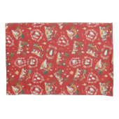 Christelijke Kerst Waterverf Geboorte Rood Kussensloop (Voorkant)