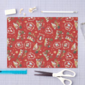 Christelijke Kerst Waterverf Geboorte Rood Tissuepapier (Craft)