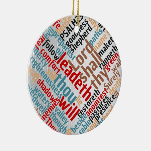 Christelijke kerstbal 23 Schrift Keramisch Ornament (Rechts)