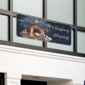 Christelijke kerstbanner spandoek (Buitenkant Gebouw)