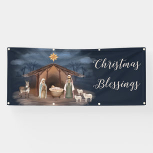 Christelijke kerstbanner spandoek