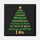 Christelijke kerstbijbel noemt kerstboom Sh Magneet (Voorkant)