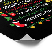 Christelijke kerstbijbel noemt kerstboom Sh Poster (Hoek)