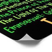 Christelijke kerstbijbel noemt kerstboom Sh Poster (Hoek)