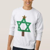 christelijke kerstboom mannen sweatshirt (Voorkant)