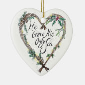 Christelijke kerstboomdecoratie keramisch ornament (Rechts)