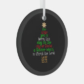 Christelijke kerstboomShirten Glas Ornament (Voorkant Rechts)