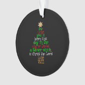 Christelijke kerstboomShirten Ornament (voorkant)