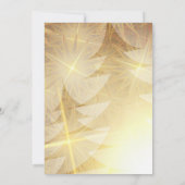 Christelijke kerstbruiloft met de moderne goudboom kaart (Achterkant)