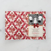 Christelijke kerstcadeaufoto binnenin feestdagen kaart (Binnen)