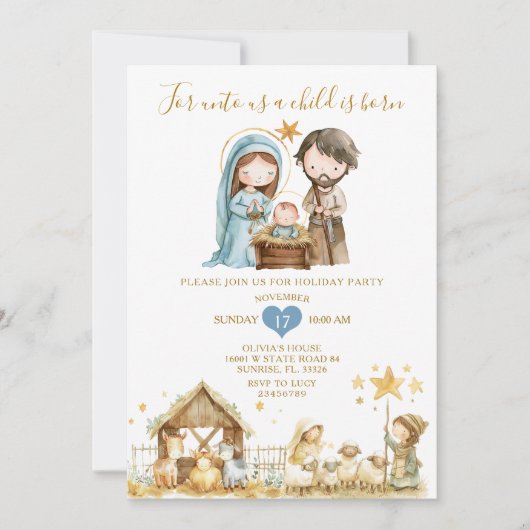 Christelijke Kerstfeest Kerstfeest Kaart (Voorkant)