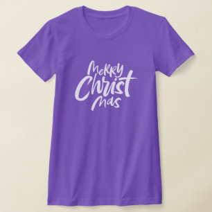 Christelijke kerstfeest met religie t-shirt