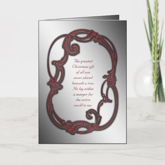 Christelijke kerstfeestdag feestdagen kaart (Voorkant)