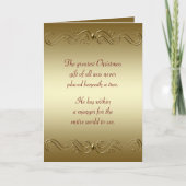 Christelijke kerstfeestdag feestdagen kaart (Voorkant)