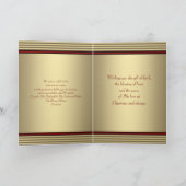 Christelijke kerstfeestdag feestdagen kaart (Binnen)