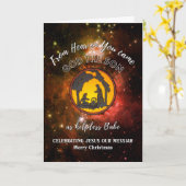 Christelijke kerstfeestdag Kaart (Gele Bloem)