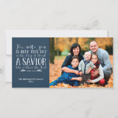 Christelijke kerstfeestelijke foto feestdagenkaart (Voorkant)