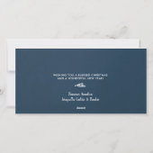 Christelijke kerstfeestelijke foto feestdagenkaart (Achterkant)