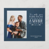 Christelijke kerstfeestfoto met budget (Voorkant)